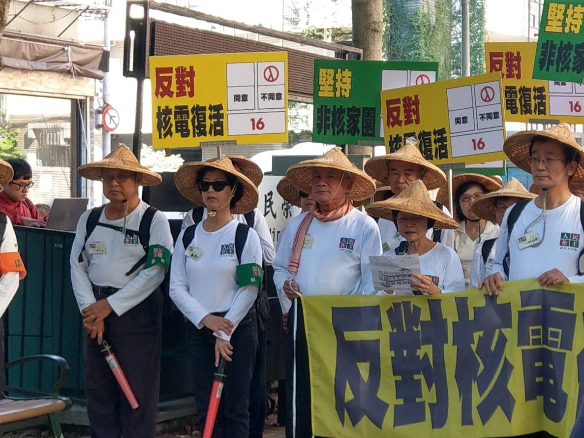 民進黨前主席林義雄表示，人民應該對公投踴躍表達意見。（圖／記者陳俐穎攝）