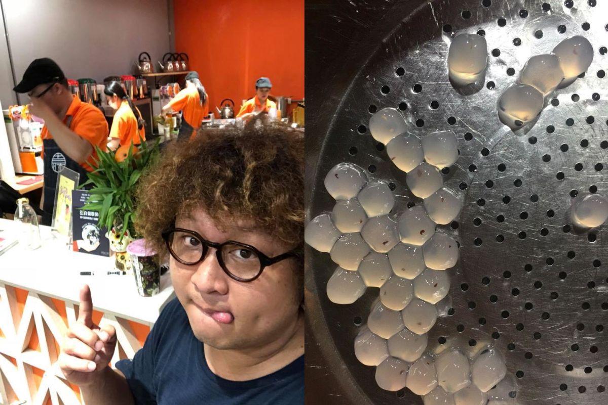 ▲藝人納豆投資的手搖飲料店遭爆珍珠有黑點，加盟主向總部反映後卻遭冷處理。（圖／翻攝自納豆臉書、爆料公社, 2018.11.22）