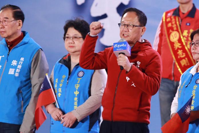 國民黨台北市長候選人丁守中。（圖／記者葉政勳攝,2018.11.23）