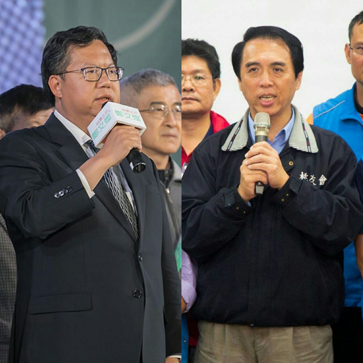 ▲桃園市長選戰落幕，民進黨籍鄭文燦以55萬2330票，得票率53.46%，擊敗國民黨陳學聖的40萬7234票，得票率39.42%，勝過對手14萬5096票，成功連任。（圖／翻攝照片, 2018.11.25）