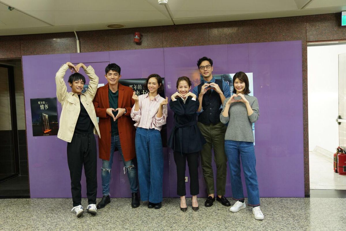 ▲劉修甫（左起）、梁正群、夏于喬、簡嫚書、丁春誠、江沂宸出席記者會。（圖／承興影業提供，2018.11.25）