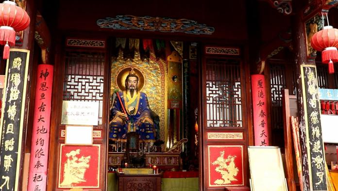 ▲據《四庫全書》記載「葉天師殿，在武義縣東牛頭山，祀葉法善真人。」 （圖 / 記者吳文勝攝）