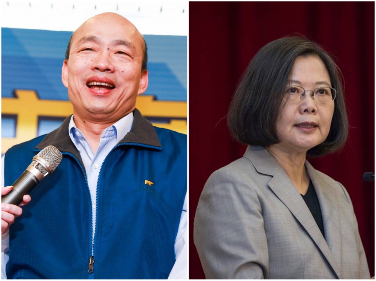 ▲2020總統大選候選人，國民黨韓國瑜、民進黨蔡英文。（圖／NOWnews 資料照）