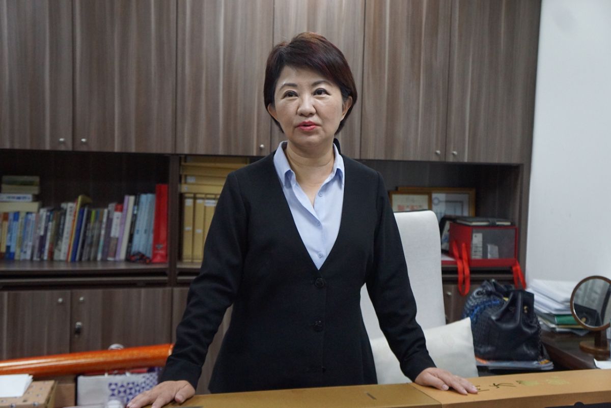 ▲台中市新科市長盧秀燕打包辦公室，正式向國會告別，28日邀請記者參觀辦公室。（圖／記者呂炯昌攝, 2018.11.28）