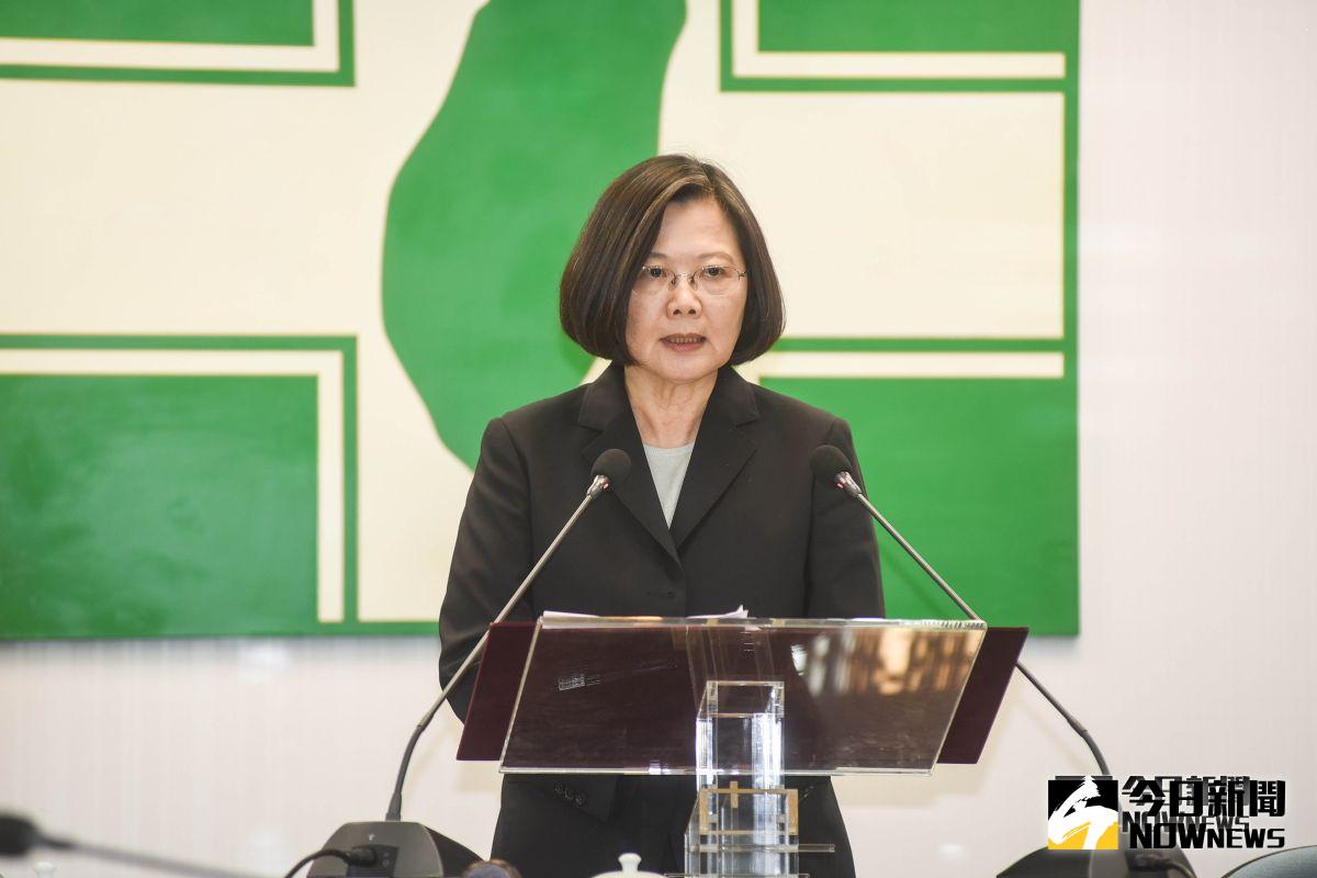 ▲總統蔡英文出席民進黨中常會。（圖／記者陳明安攝，2018.11.28）