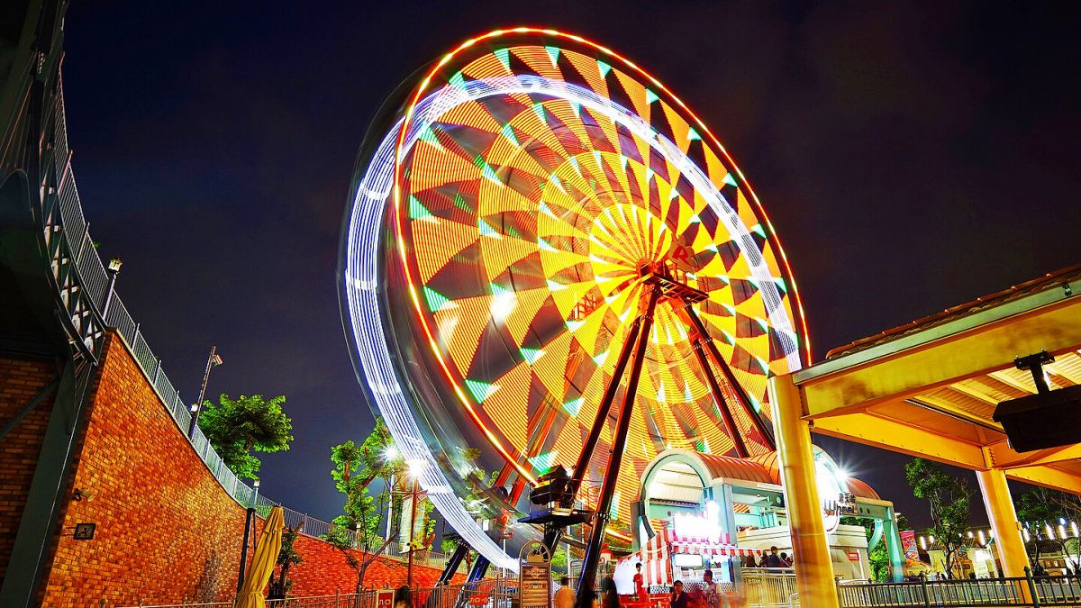 ▲草衙道鈴鹿賽道樂園推出愛情摩天輪，號召情侶們體驗全台最快轉速的摩天輪，讓愛升溫。（圖／記者陳美嘉翻攝）