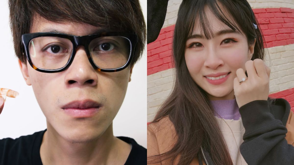 ▲HowHow向鄧福如求婚成功。（圖／臉書）