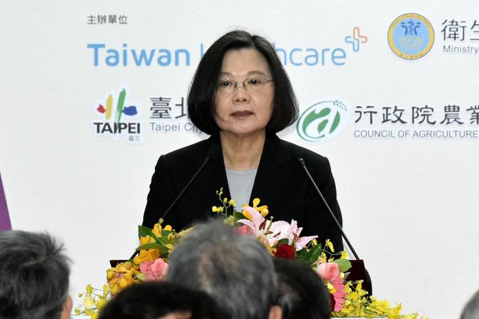 總統蔡英文29日出席「2018台灣醫療科技展」開幕式。（圖/記者陳明安、林柏年攝,2018.11.29）