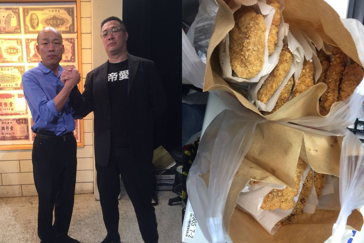  ▲朱學恆承諾若韓國瑜當選，請高雄人吃雞排。（圖／翻攝臉書,  2018.11.30）
