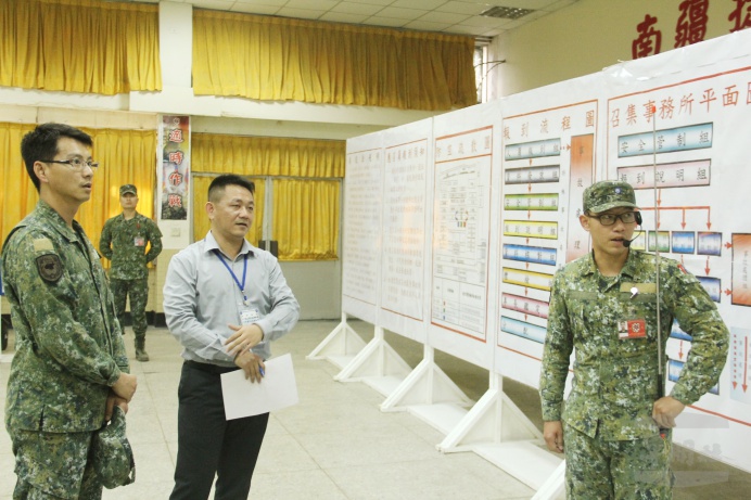 ▲ 陸軍機步333旅執行年度動員戰備測考，驗證官兵動員作業程序。（陸軍機步333旅提供）