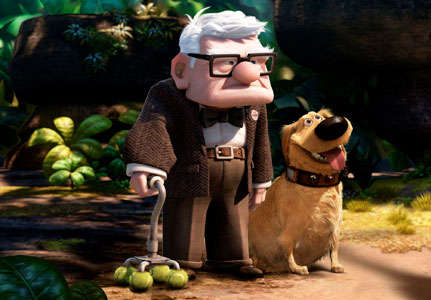 但相似的不只是亨利，連派頓也很像動畫裡那隻會說說的狗狗小逗！（圖／Pixar/Walt Disney Pictures）