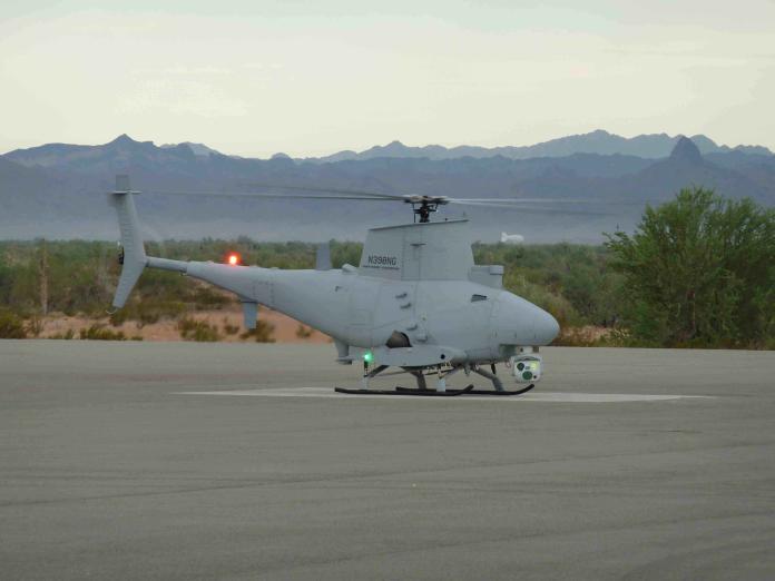 MQ-8無人機算是小型的直升機，是另類的無人機家族，不用跑道起降為其設計優點。（圖／Northropgrumman）
