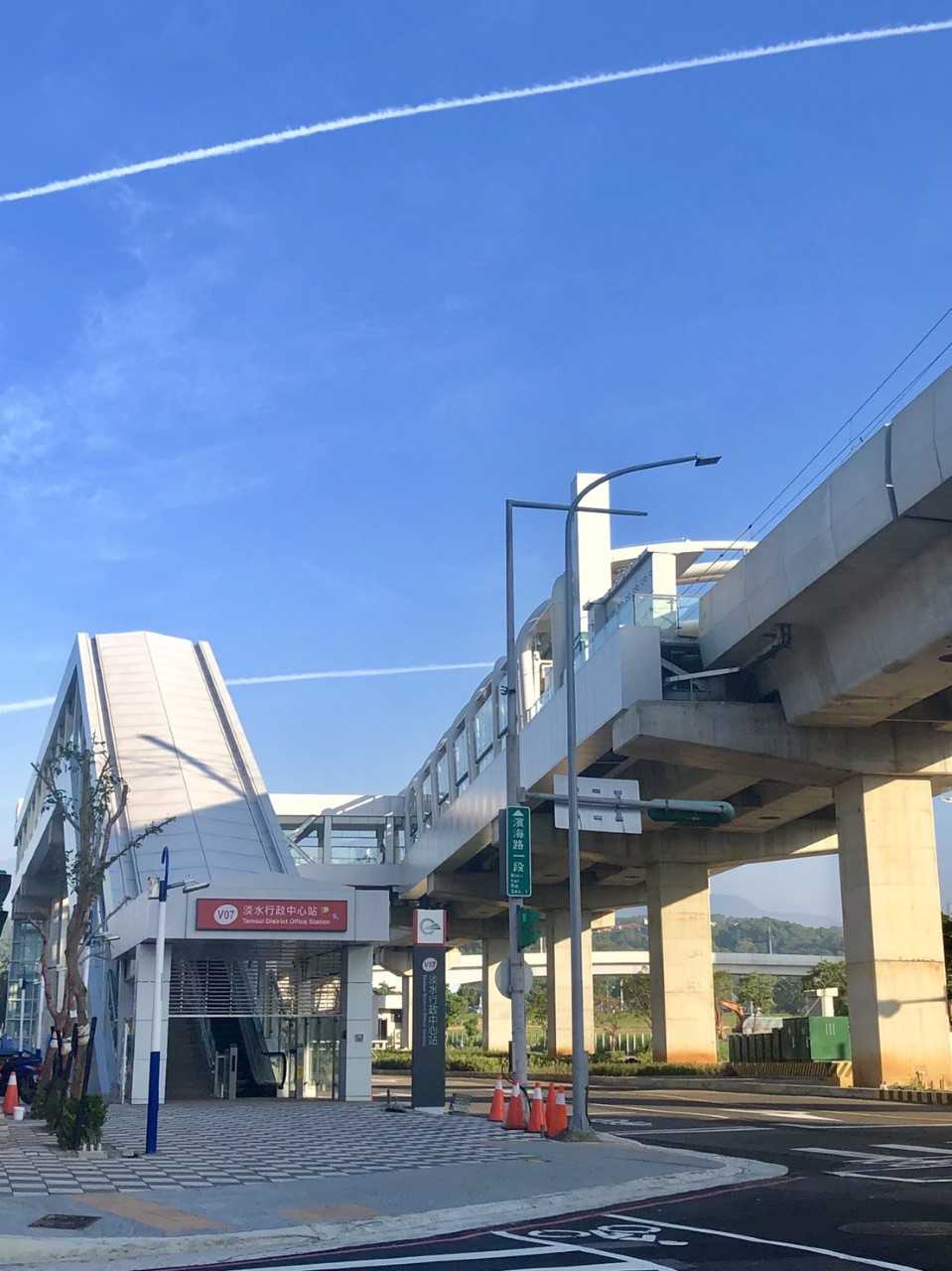 ▲淡海輕軌綠山線「淡水行政中心站」周邊，是今年前１１月輕軌交易量熱區之一（圖／信義房屋提供）