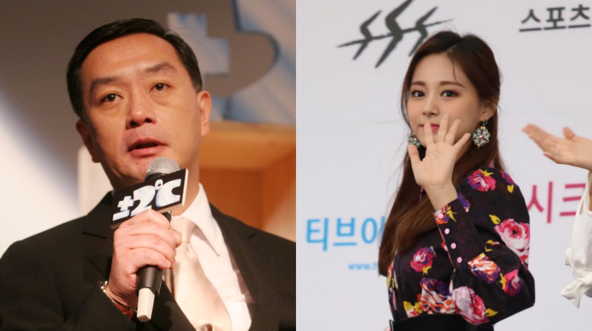 ▲裕隆董座嚴凱泰（左圖）生前透露女兒是哈韓族，但他只認識來自台灣的周子瑜。（圖／NOWnews資料照）