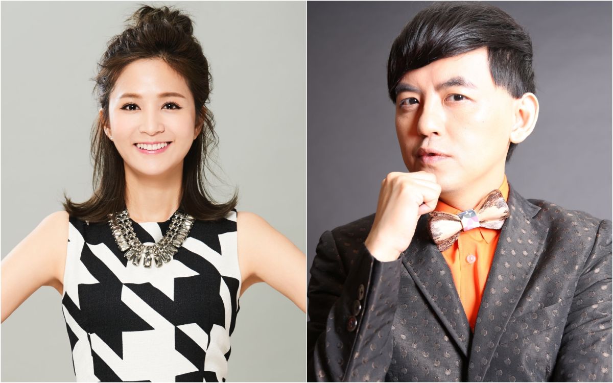 ▲黃子佼（右）吳怡霈攜手主持《璀璨之夜 全球盛典》。（圖／LiveMe）