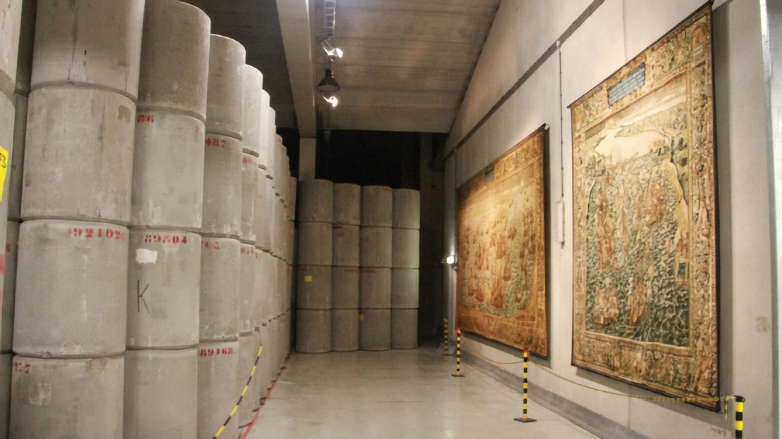 在荷蘭博爾瑟勒市，低放核廢和珍貴名畫共處一室▲（圖／翻攝自國際原子能總署網頁）