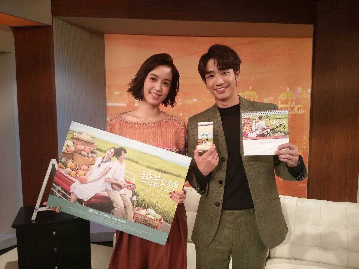 ▲陳庭妮、劉以豪接受訪問。（圖／台視提供）