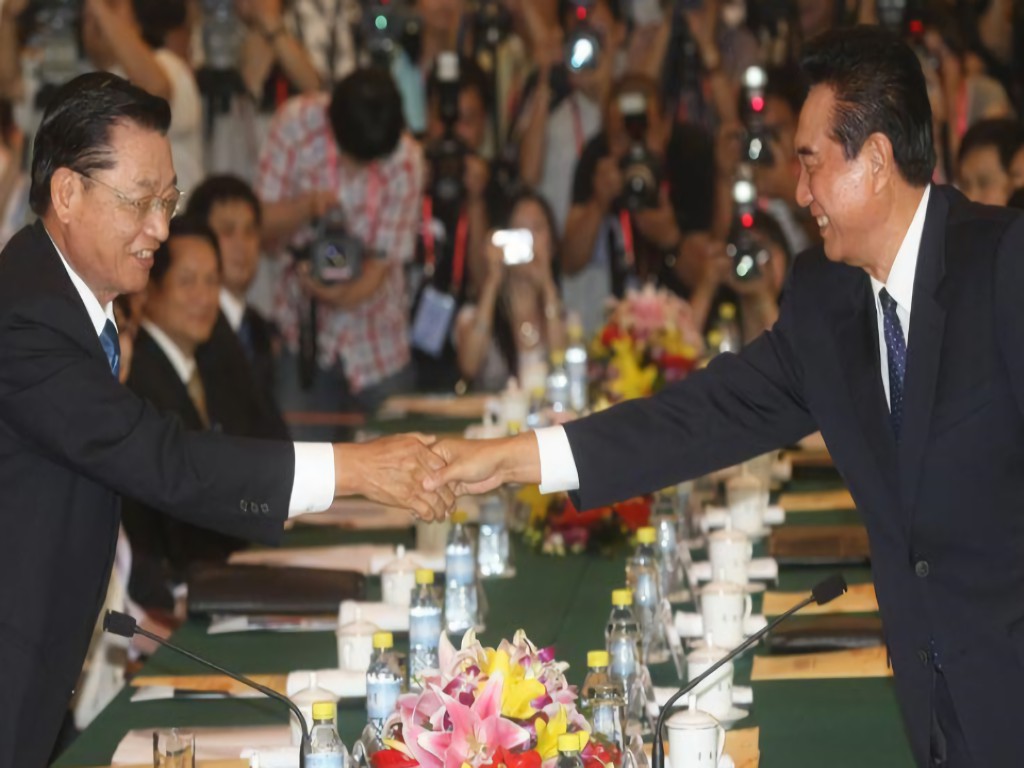 ▲2008年6月，在北京登場的「江陳會談」是繼1998年上海的「辜汪會談」後，相隔十年的兩岸兩會重要會談。 (圖 / 翻攝自中央社)