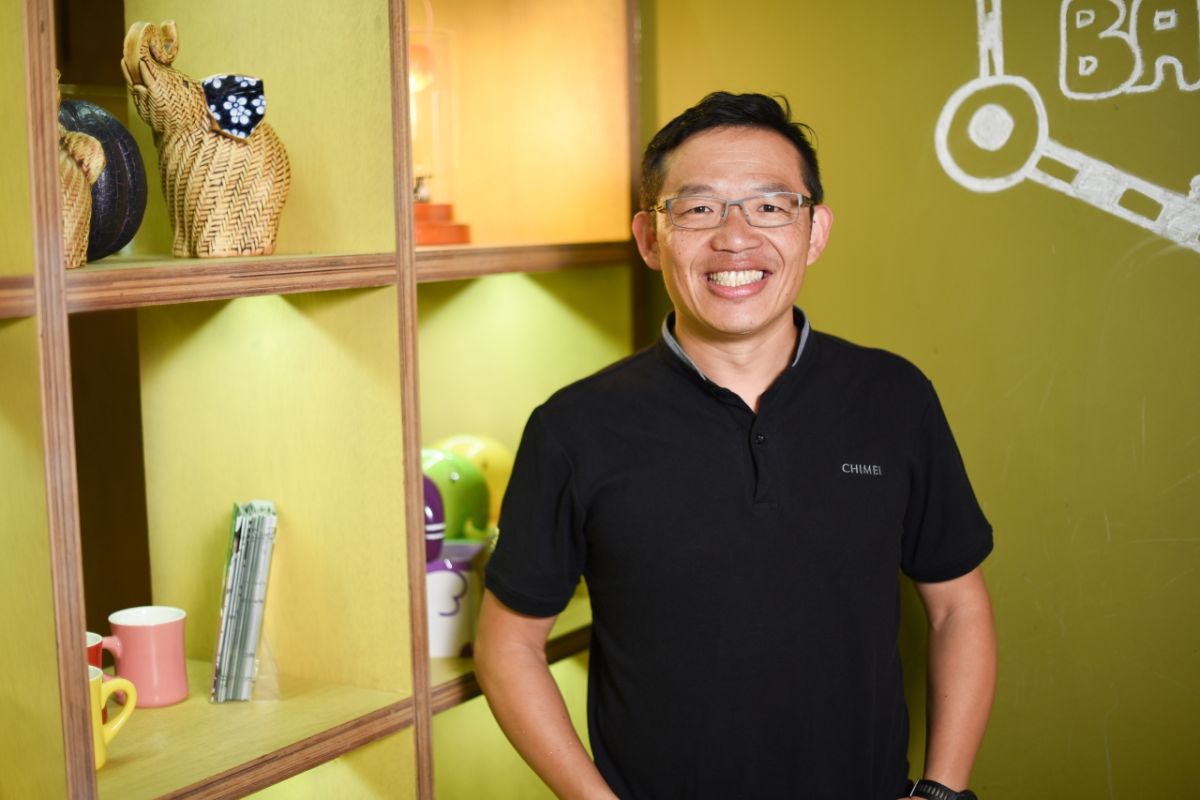 ▲CHIMEI奇美行銷長劉原宏建議年輕人，要勇於「舉手」，勇敢表達自己想要的。（圖／記者陳明安攝）