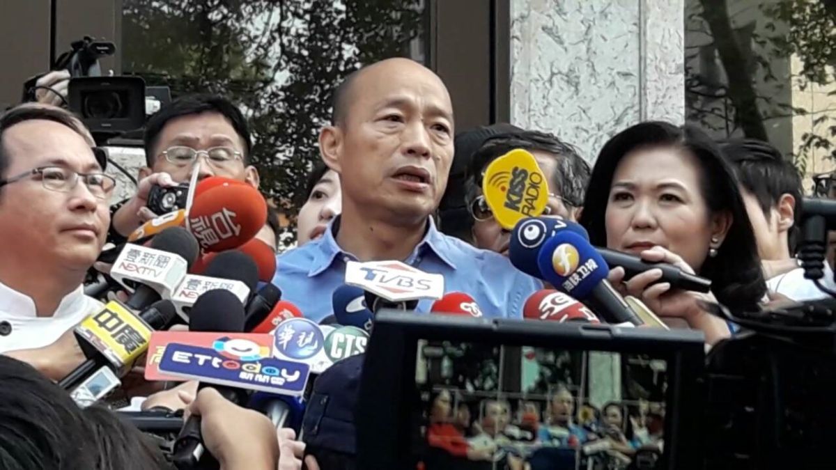 ▲準高雄市長韓國瑜特地增加行程，出席相挺吳寶春。 （圖／記者郭凱杰攝，2018.12.12）