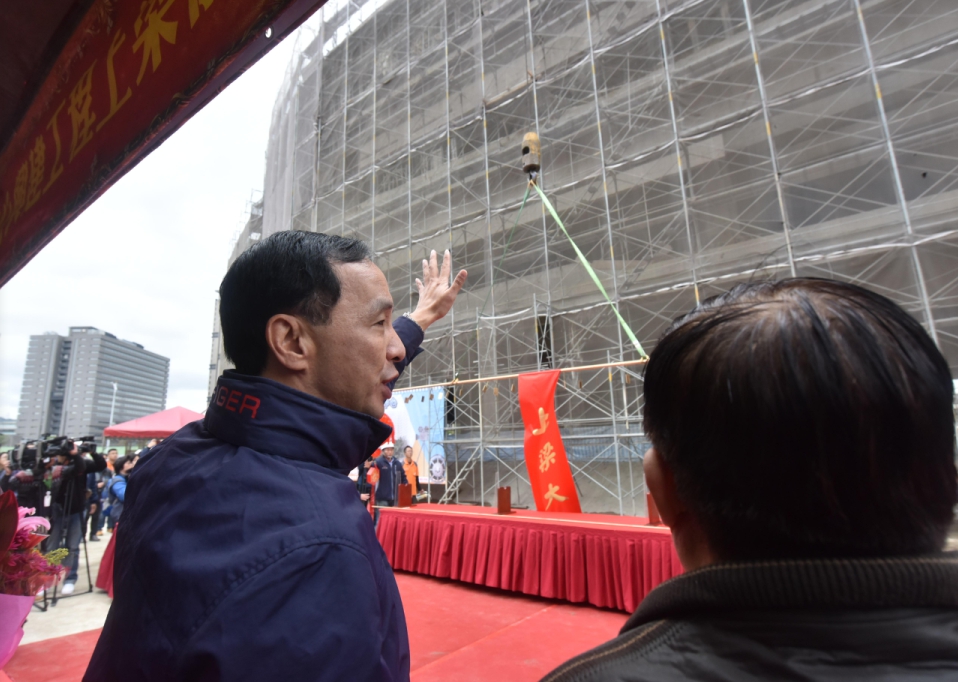 ▲「國家電影中心」今(12)日舉行上梁典禮，預計民國109年完工。（圖／記者蔡琇惠攝，2018.12.12）

