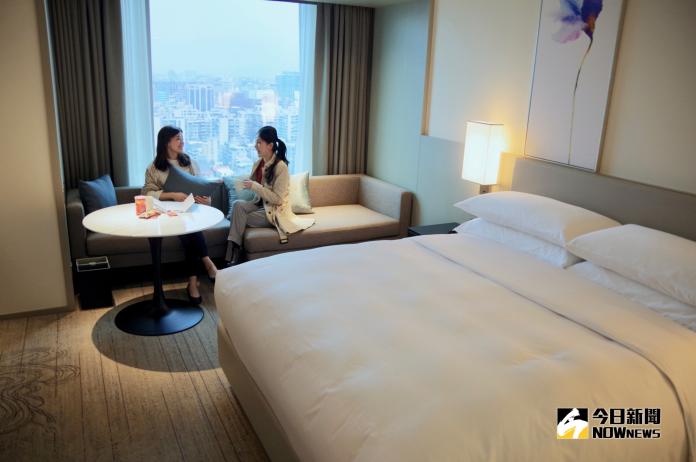 ▲台北國泰萬怡酒店共有 227 間客房，其中有 85 間可以遠眺 101 大樓。（圖／記者陳致宇攝）