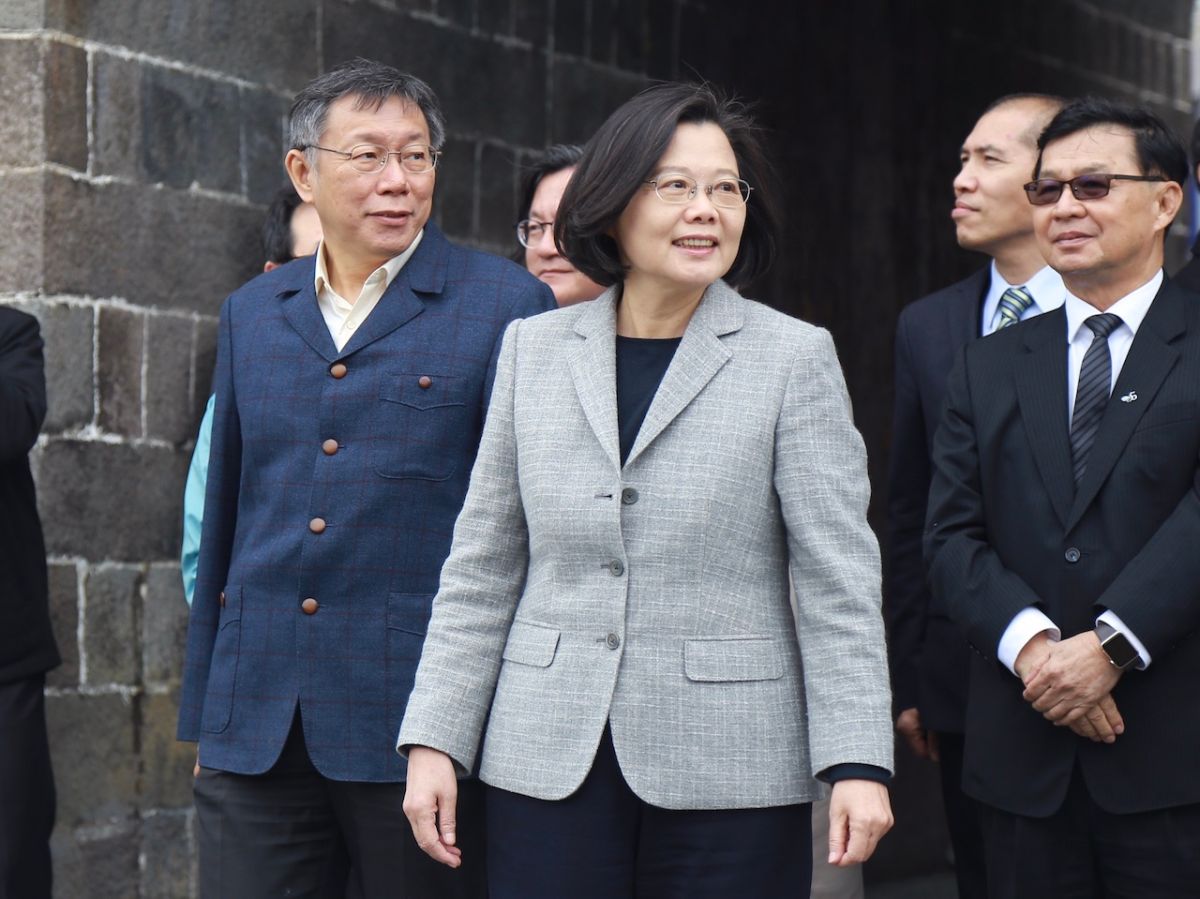 ▲台北市長柯文哲、總統蔡英文。（資料照片／記者葉政勳攝）