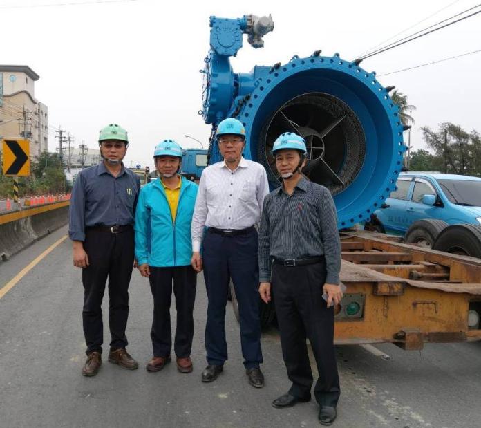 水公司總經理胡南澤　南下督導七合一工程停水作業
