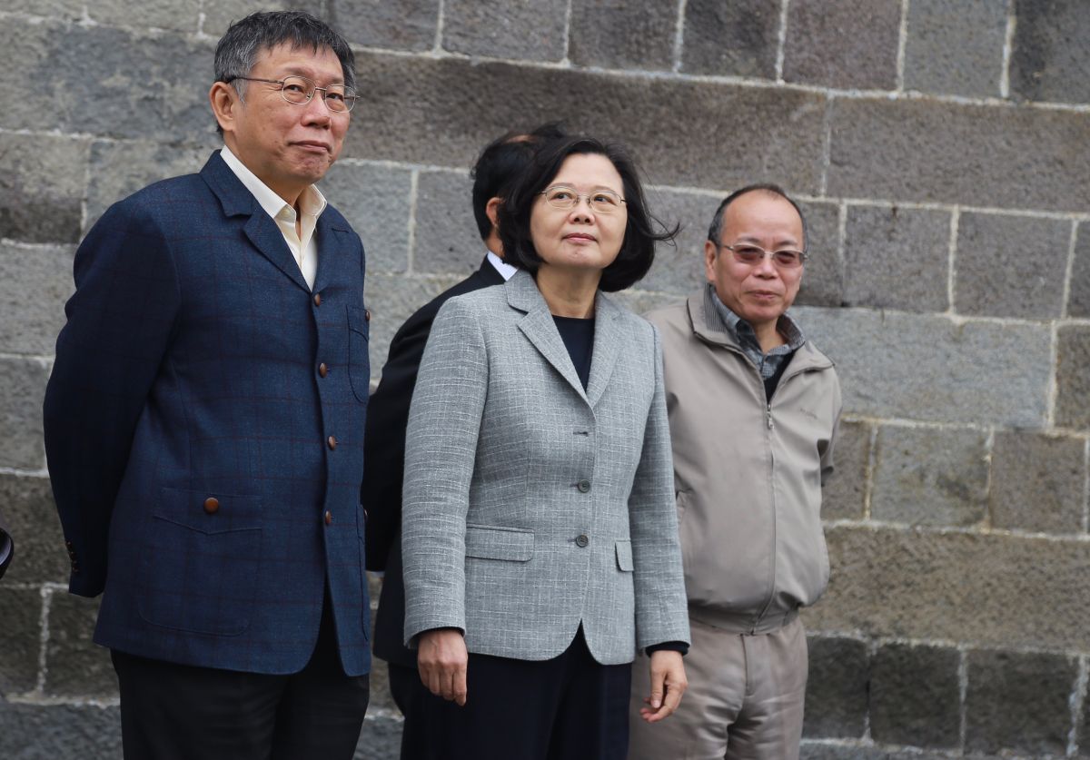 備受矚目的「蔡柯會」13日登場。（圖 / 記者葉政勳攝，2018.12.13）