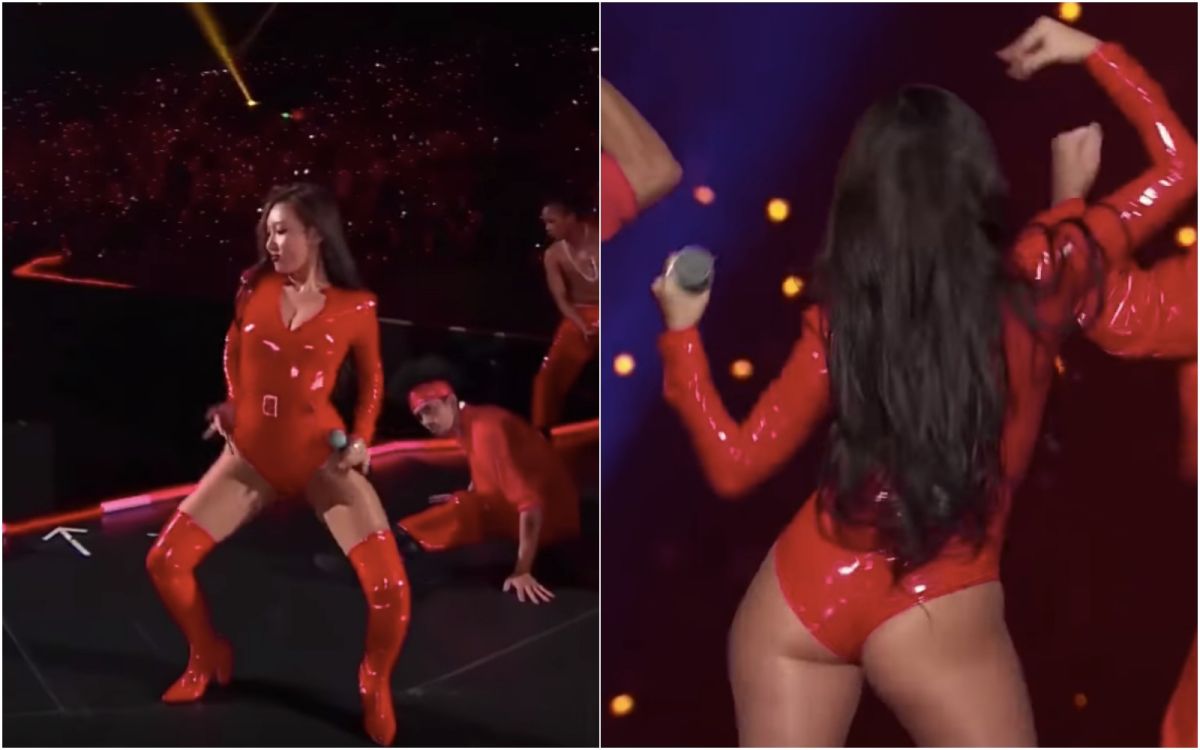 ▲華莎表演太性感惹爭議。（圖／Mnet K-POP YouTube）