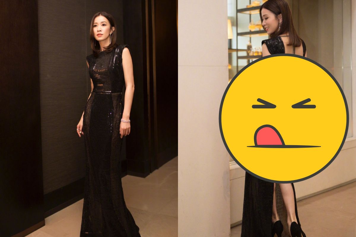  ▲佘詩曼性感美背全都露。（圖／翻攝微博,  2018.12.13）