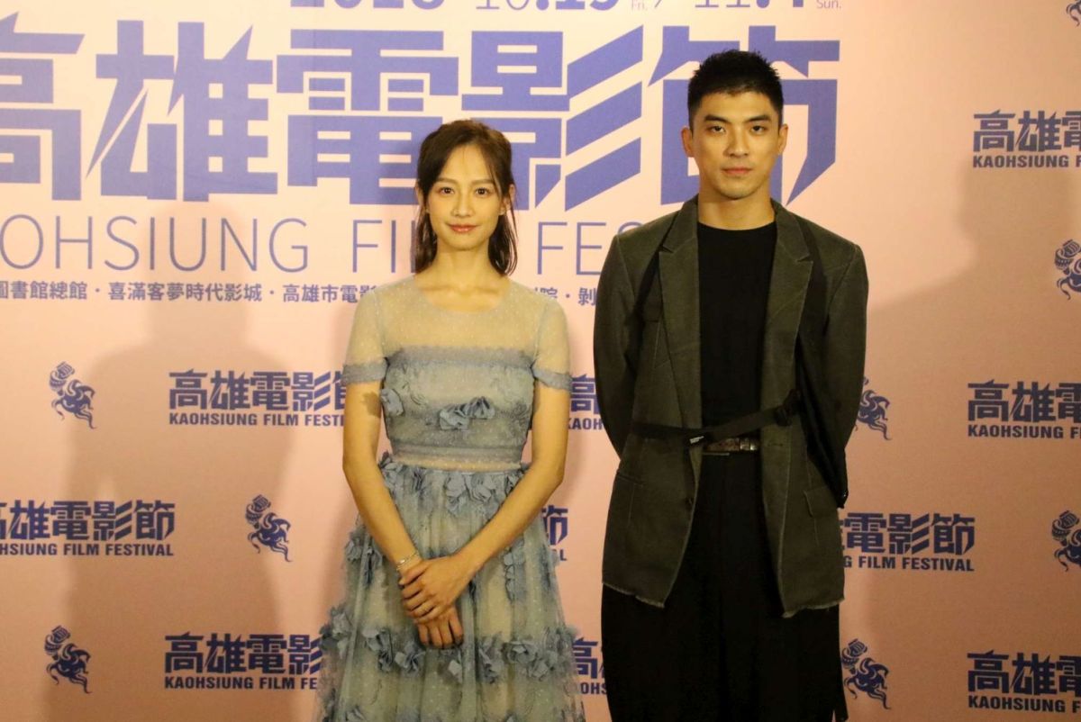 ▲可能是前男女朋友的關係，林哲熹（右）和簡嫚書合照有點兒小尷尬。（圖／資料照）