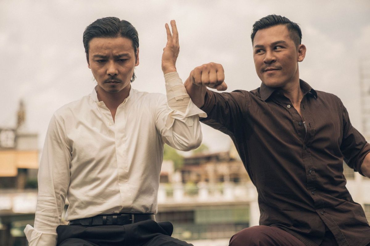 ▲張晉（左）拍《葉問外傳》大小傷不斷。（圖／華映娛樂提供）