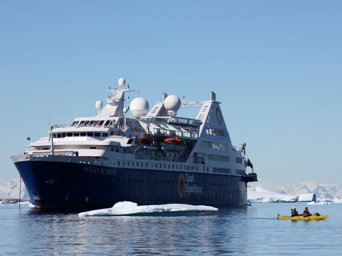 ▲大多數的南極行程都是以郵輪觀光為主，航程從 7 天至 20 天以上不等。（圖／Ocean Diamond）
