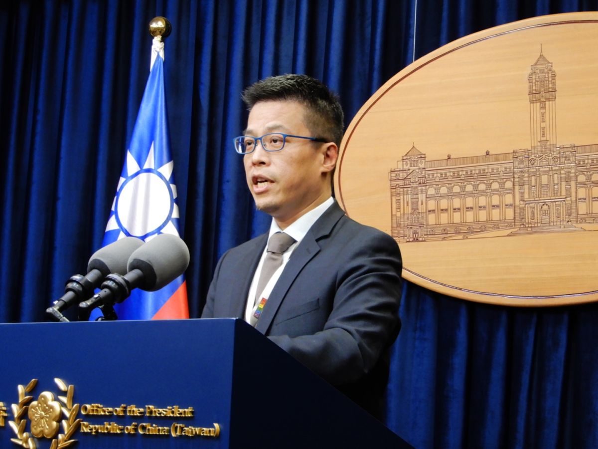 總統府發言人黃重諺。( 圖 / 記者陳弘志攝，2018.12.20 )