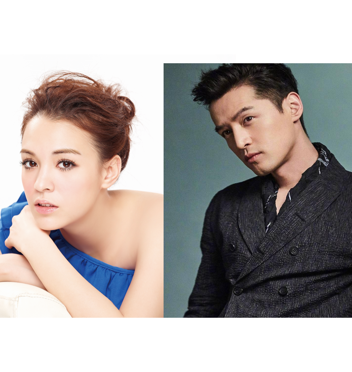 ▲台北、上海「雙城論壇」落幕，台北與上海傳出即將合拍城市愛情故事，將由大陸演員胡歌與台灣演員張榕容擔任男女主角。 (圖 / 照片合成，翻攝自網路)