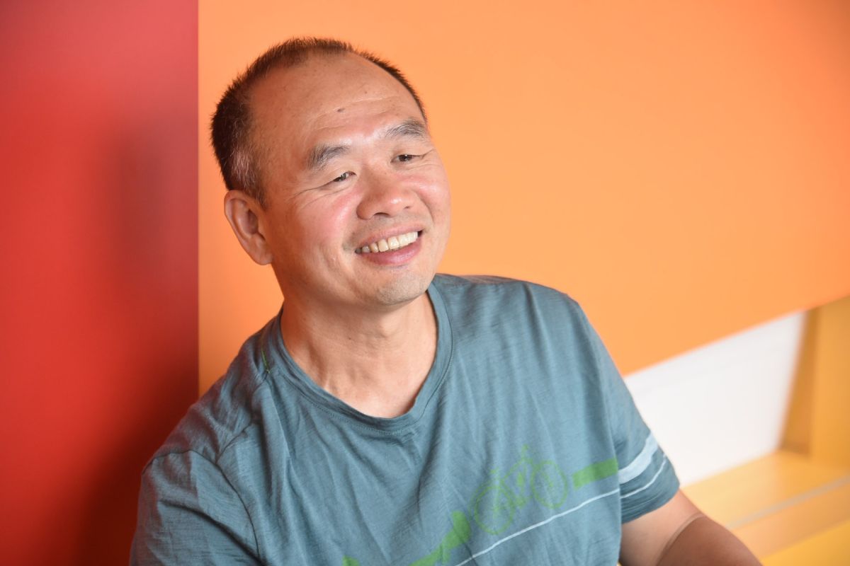 台師大冒險教育專家謝智謀教授。（圖／林柏年攝）