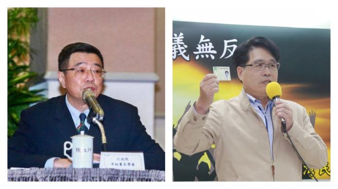 民進黨主席候選人卓榮泰（左）、游盈隆。（合成圖／NOWnews資料照）