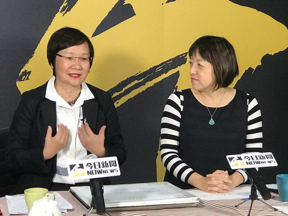 遭疑涉入珠寶案，並與李新之死有關，前立委羅淑蕾親上《NOWnews今日新聞》直播節目喊冤。（圖／記者王鼎鈞攝」,2018.12.24）