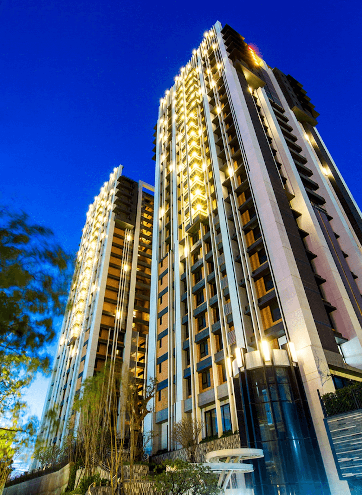 ▲22層雙塔設計，是鶯歌區域內最高、最具指標的住宅建築。(圖/公關照片)