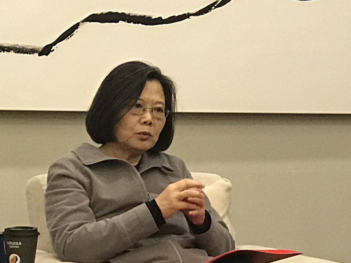 總統蔡英文28日下午與媒體進行年終茶敘（圖／記者林人芳攝，2018,12,28)