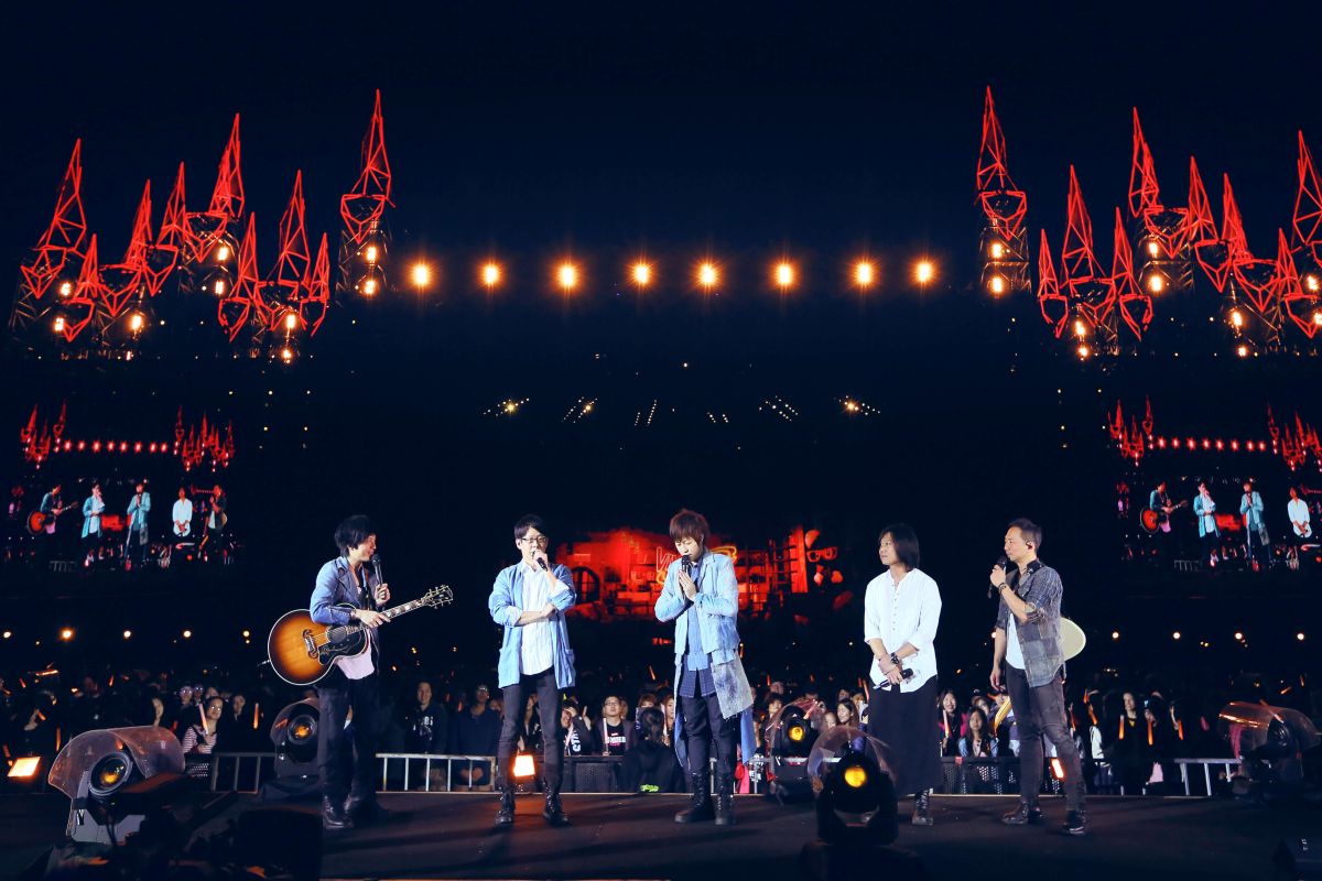 ▲五月天冠佑說了一句吉祥話，讓人摸不著頭緒。（圖／相信音樂提供）