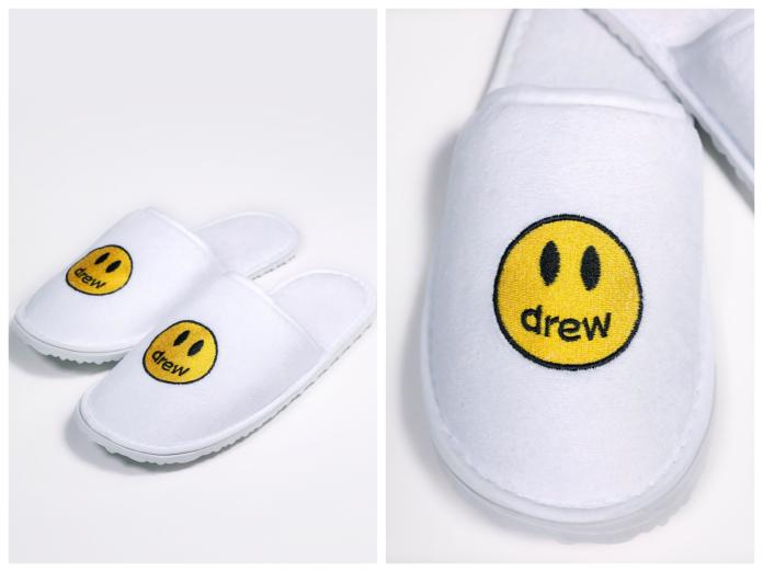 Justin Bieber小賈在不久前，正式推出了個人品牌「Drew House」，並販售他最愛的飯店拖鞋。圖＠Drew House官網