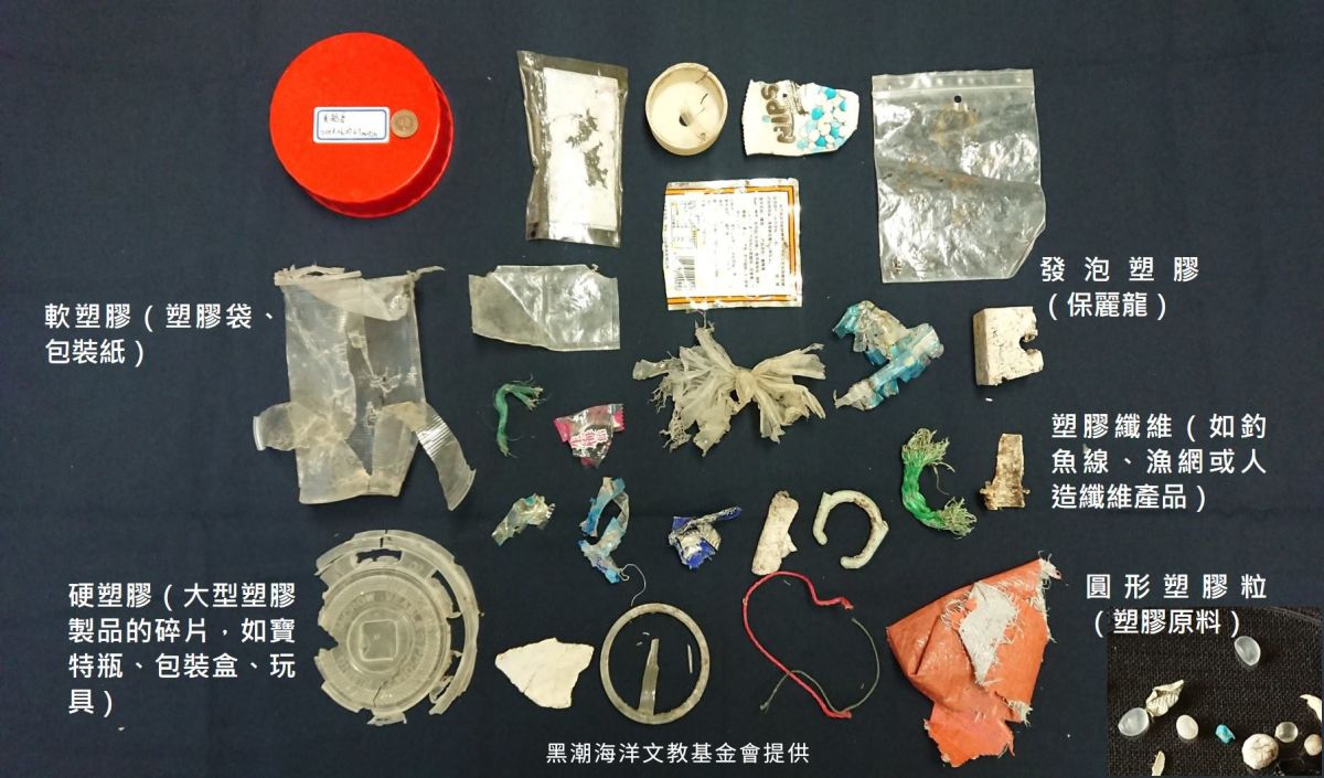 台灣沿海充斥塑膠垃圾。（圖／黑潮海洋基金會提供）