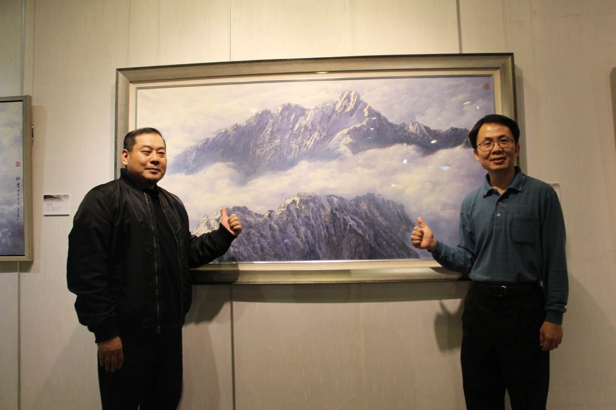 ▲國立彰化生活美學館舉辦「《心境風景》李宗仁創作展」，展出作品呈現出雄偉、奮鬥及不畏艱難之臺灣精神。（圖／記者陳雅芳攝，2019.01.03）