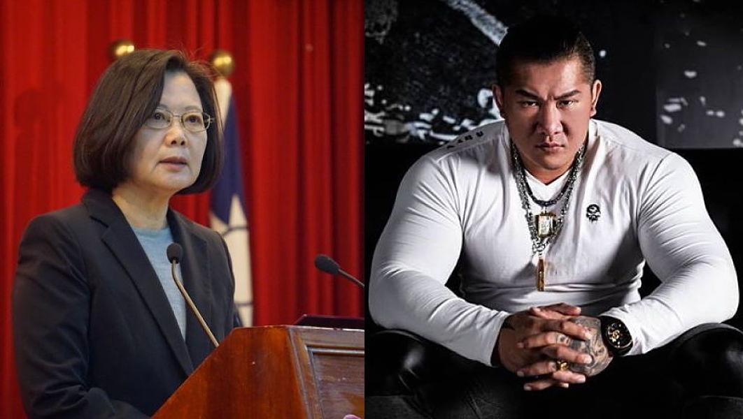 ▲館長在臉書發文大讚蔡英文「比男人還男人」。（圖／NOWnews資料照、翻攝自臉書「飆捍」, 2019.01.03）