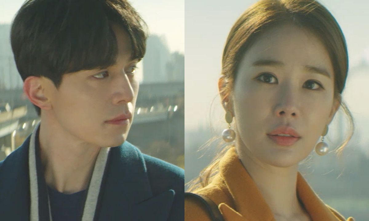 ▲李棟旭（左）跟劉寅娜在《鬼怪》中初相遇就是在天橋上，新劇也是。（圖／愛奇藝台灣站）