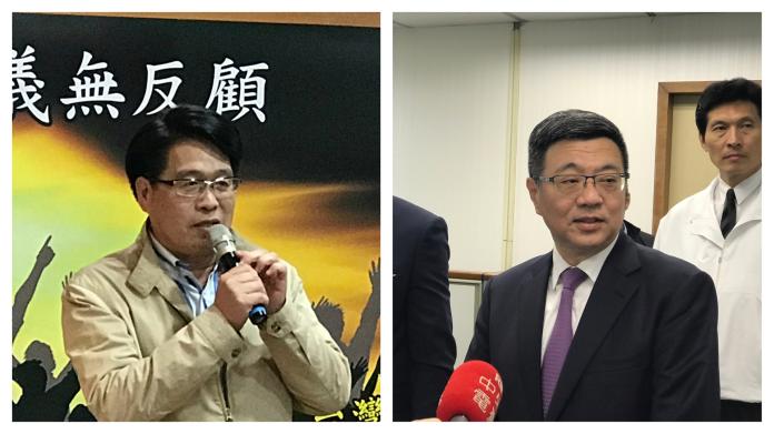 民進黨主席候選人游盈隆（左）、卓榮泰。（合成圖／記者王鼎鈞攝）
