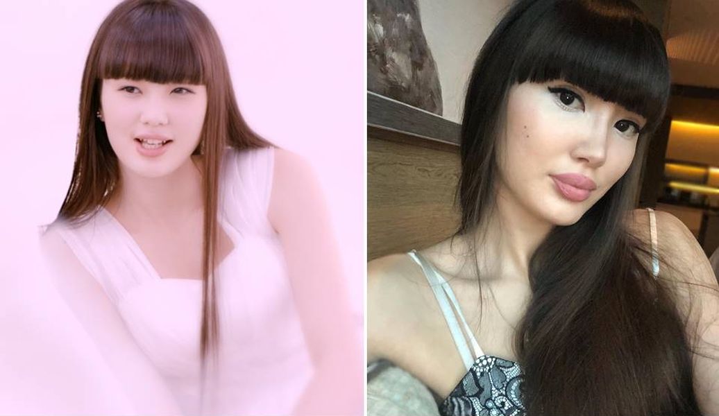 ▲怎麼會差這麼多！驚死人ㄟ。左為4年前的莎賓娜，右為現在的莎賓娜。（合成圖）