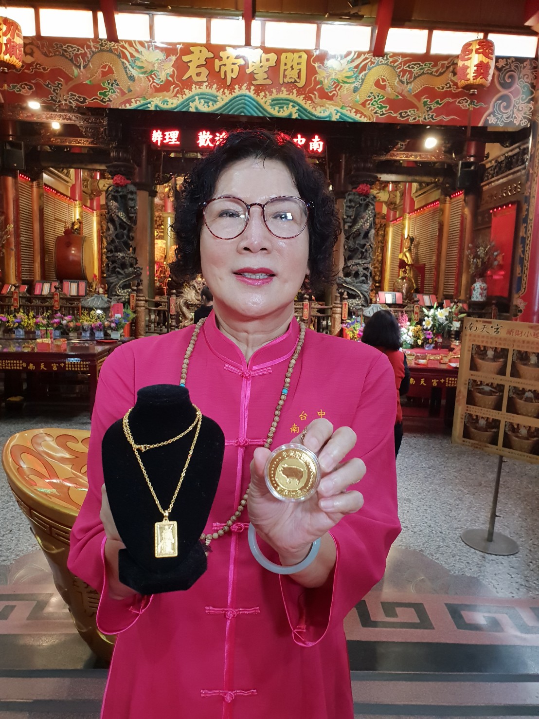 ▲台中南天宮20日起首發龍銀，並開放點燈祈福線上登記服務。（圖／金武鳳攝，2019.1.7)